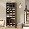 Hommoo 10-Tier Wooden Shoe Rack with 30 Cubbies - 2 of 4