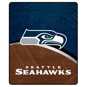 NFL Seattle Seahawks Gameball Ultra Soft Tailgate Throw Blanket - 1 of 2