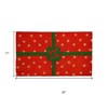 HomeRoots 17" X 29" Brown Green And Red Christmas Outdoor Coir Door Mat - 3 of 4