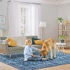 Vintage Area Rug Washable Foldable Distressed Accent Carpet Non-Skid Oriental Print Low-Pile Non-Shedding Thin Floor Mat for Bedroom - 2 of 4
