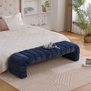 Vynxaria 69.7" Modern Upholstered Armless Bed Bench ¨C Stylish Chenille Daybed Chaise - 3 of 4