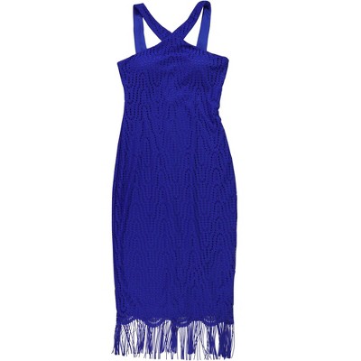 GUESS Womens Fringe Sheath Dress
