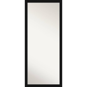 27" x 63" Avon Black Leaner Mirror: Amanti Art, Wall Mountable, Polystyrene Frame - 1 of 4