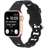 HTUTWOO Apple Watch Band Breathable Silicone Circles Sport Strap 44/45/46/49mm, Fadeless for iWatch Series 10 9 8 7 6 5 4 3 2 1 SE Ultra - 2 of 4