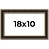 PosterPalooza | Ornate Brown Picture Frame - UV Acrylic, Backing Board, Hanging Hardware Included - 2 of 4