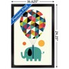 Trends International Andy Westface - Elephant Fly High Framed Wall Poster Prints - 3 of 4