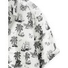 HAPPY BAY Men's Short Sleeve Button Down Hawaiian Collar Shirts Aloha Camp Beach Vacation Shirts Casual Camp Summer Untuckit Shirt - 4 of 4