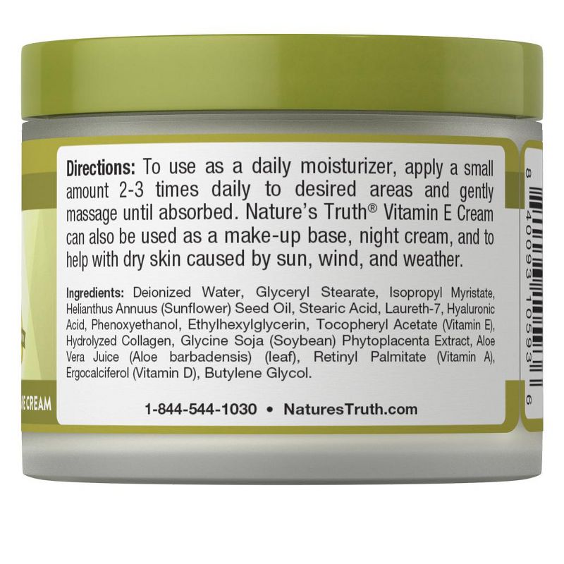 Nature's Truth Vitamin E Cream Complex | 4 oz, 2 of 5