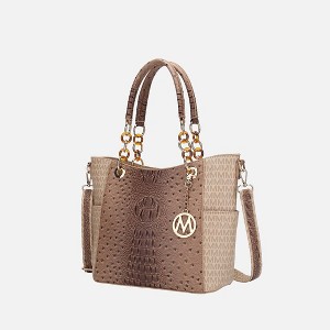 MKF Collection Miriam Handbag Signature Women Vegan Leather Tote by Mia K - 1 of 4