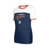 MLB Detroit Tigers Women's Bi-Blend Ringer T-Shirt - 3 of 4