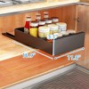 Pull Out Cabinet Organizer, Carbon Steel Pull Out Drawers for Cabinets, Expandable Cabinet Organizer Adhesive, Slide Out Drawers for Kitchen - 2 of 4
