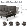 Dyonery 71" Convertible Futon Sofa Bed,Modern Memory Foam Futon Couch with Detachable Cushion,Adjustable Backrest & Armrest - 4 of 4