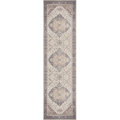Nourison Vintage Washables Medallion Traditional Non-Slip Indoor Rug