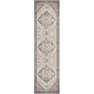 Nourison Vintage Washables Medallion Traditional Non-Slip Indoor Rug - 1 of 4