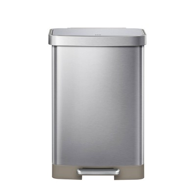 Simplehuman 50-liter Rectangular Brushed Stainless Steel Step Can