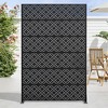 Dovelina Outdoor Freestanding Metal Privacy Screen Decorative Garden Fence - 2 of 4