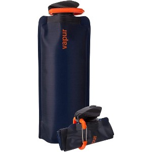 Vapur Collapsible Water Bottle With Carabiner, Compact Bottle Folds Flat For Hydration On The Go, Ideal for Traveling, Hiking or Camping - 1 of 4