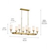 Kichler Lighting Vetivene 8 - Light Chandelier in  Natural Brass - 4 of 4