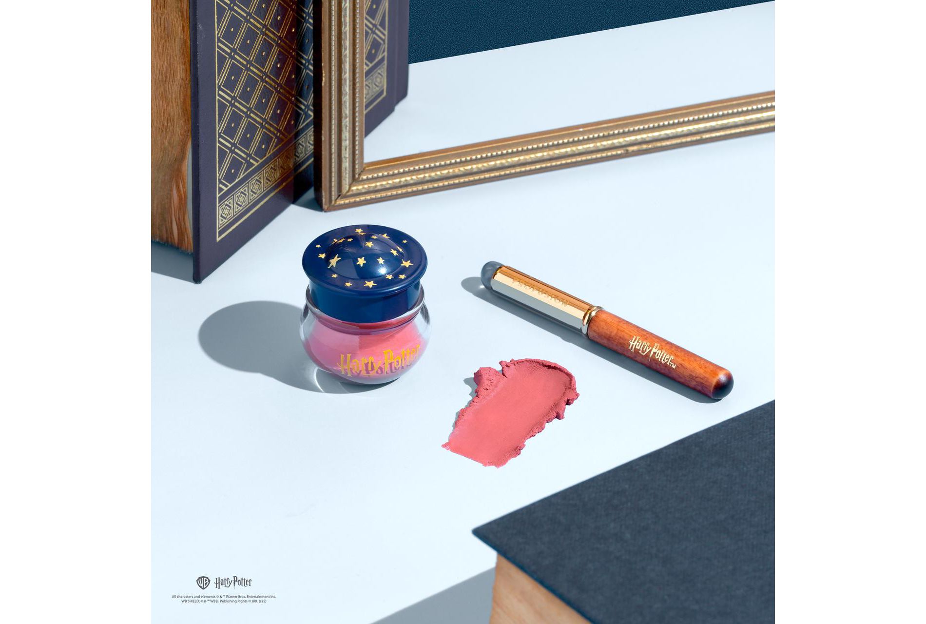 Profusion Cosmtics Harry Potter Holiday | Yule Ball Blush Lip & Cheek Blurring Pot & Silicone Applicator - 0.11 oz