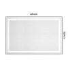 Sapphtopaz Rectangle Bathroom Mirror, Wall Mounted Vanity Mirror with Aluminum Frame,Anti-Fog Mirrors Memory, 3 Colors for Bathroom,Over Sink,Bedroom - 2 of 4