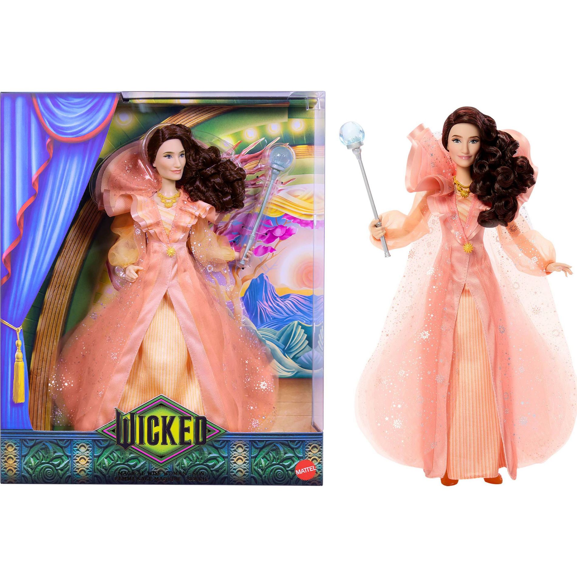 Universal Pictures’ Wicked Magical Wise Woman - Sun Fashion Doll with Deluxe Movie-Inspired Outfit