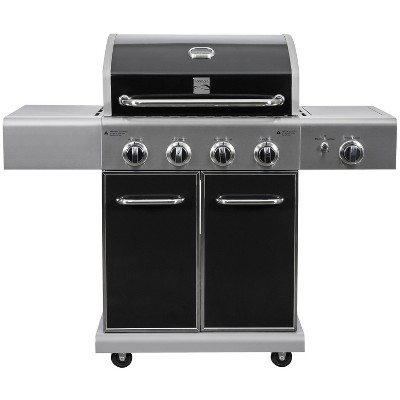 Expert Grill 6 Burner Propane Gas Grill with Side Burner and Enclosed Cart