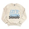 Simply Sage Market Let It Snow Checkered Sweatshirt - S - Dust - 2 of 4