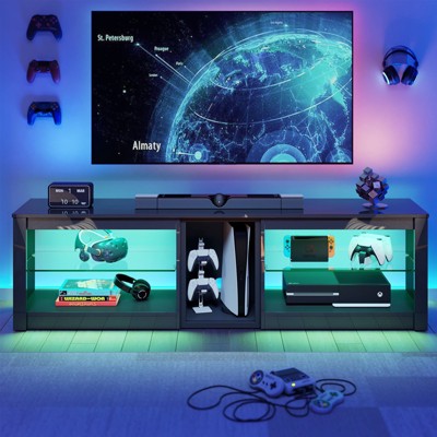 Bestier RGB TV Stand for TVs up to 60" with LED Lights Entertainment Center
