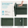 Pinmoco 44" Corduroy Storage Ottoman Bench, Upholstered Bench for Entryway Bedroom and Living Room with Storage - 3 of 4