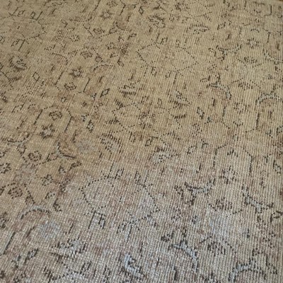 5'x7' Rockland Hand Knotted Distressed Persian Style Rug Ivory