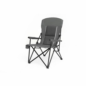 Okak High-Back Camping Chairs with Cup Holder, Heavy Duty Folding Chair with 250LBS Support, Portable Chair for Hiking, Fishing - 1 of 4