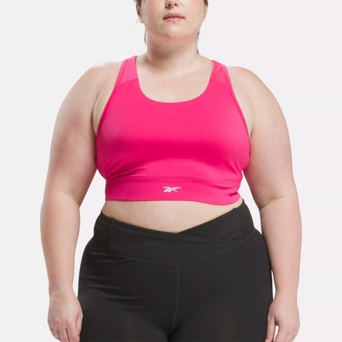 Reebok Id Train High support Bra plus Size 3x Bold Pink Target