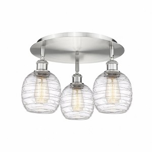 Belfast - 3 Light Flush Mount In Industrial Style-9.5 Inches Tall and 17.75 Inches Wide - 1 of 1