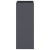 vidaXL Cold-Rolled Steel Planter - Anthracite Rectangular Raised Garden Bed for Outdoor, Patio, and Balcony Decor, 12.6"x10.8"x29.5" - 4 of 4
