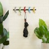 5"x19" Metal 5 Hanger Wall Hook - Olivia & May: Iron Construction, Matte Finish, Decorative Storage Solution - 2 of 4