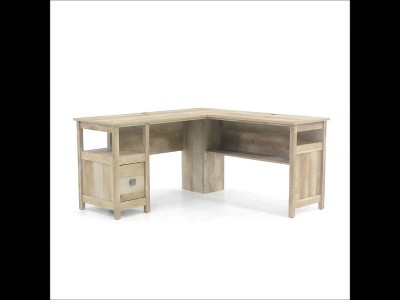 Sindoori Mango L-Shaped Wood Computer Desk with Drawer