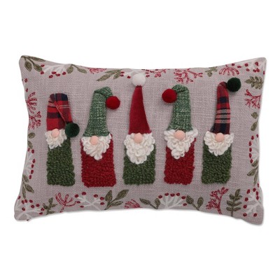 12"x18" Gnome Christmas Indoor Lumbar Throw Pillow - Pillow Perfect