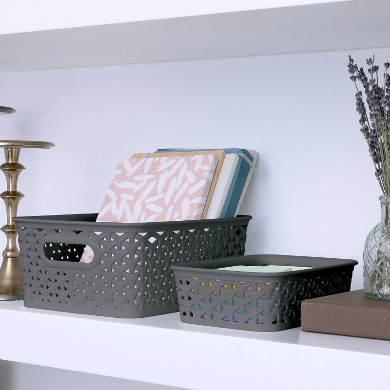 Y-Weave Mini Decorative Storage Basket - Brightroom™, 3 of 11