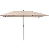 Sonkuki 10 x 6.5Ft Solar-powered Double-Sided Patio Umbrella with Large Canopy Outdoor Table Umbrella for Garden, deck and pool - 2 of 4