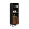 70" Canton Lane Bookcase with Door Brew Brown - Sauder: Reversible Door, MDF Frame, 3 Adjustable Shelves - 4 of 4