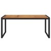 vidaXL Garden Table Natural wood and black - 3 of 4