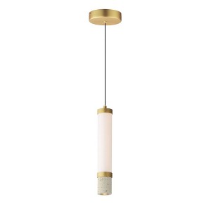 ET2 Lighting Travertine 2 - Light Pendant in  Travertine/Gold - 1 of 2