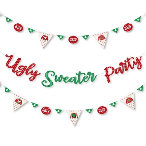 Ugly sweater hotsell party banner