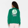 Women's Wicked Love Limits Graphic Sweatshirt - Emerald Green - 3 of 3