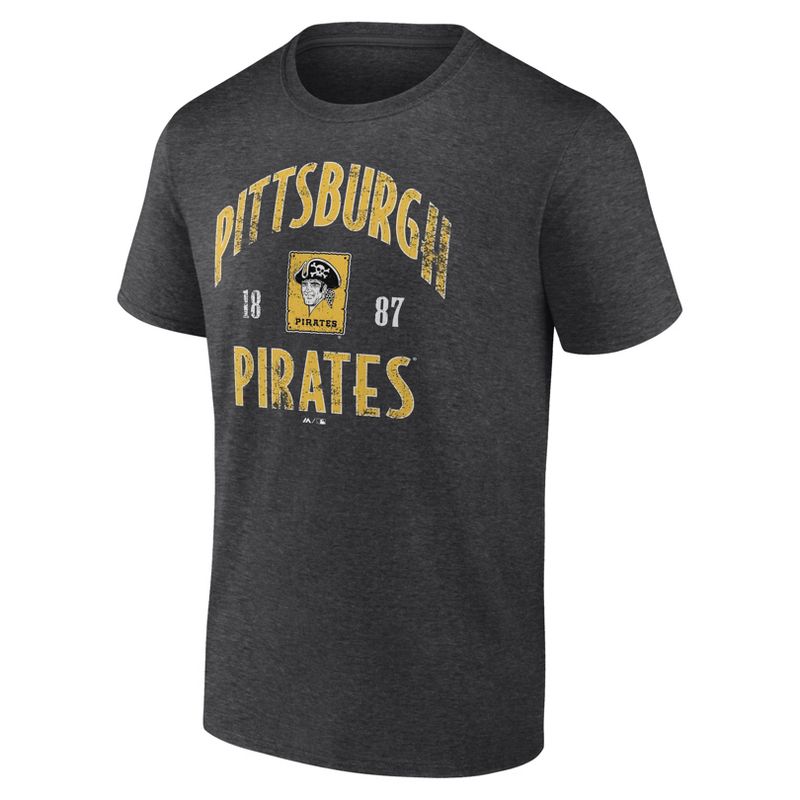 MLB Pittsburgh Pirates Men's Bi-Blend T-Shirt, 3 of 4