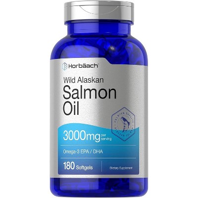 Horbaach Wild Alaskan Salmon Fish Oil 3000mg 180 Softgels Target