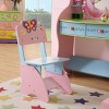 INFURNIC Vanity Tables Kids Dressing Table with Chair Shatterproof Mirror and Pull Out Storage for Playrooms, Pink, 26.77"*15.35"*47.24" - 4 of 4