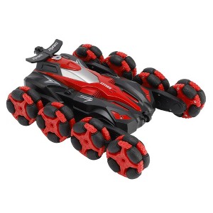 Topteng RC Stunt Car, 360 Flip & Rotate, LED Lights, Realistic Mist, Wristband Controller - 1 of 4