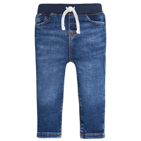 Gerber Infant Denim Rib Waist Skinny Jeans, Blue, 6-9 Months : Target
