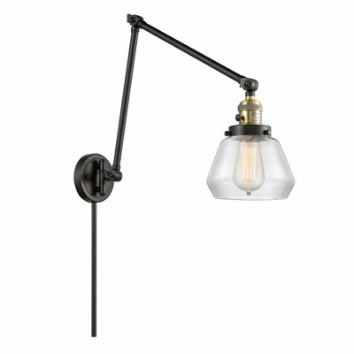 Fulton - 1 Light Double Extension Swing Arm Wall Sconce In Industrial Style-30 Inches Tall and 8 Inches Wide